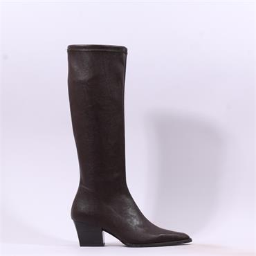 Miss Elastic Texaco Low Point Long Boot - Brown